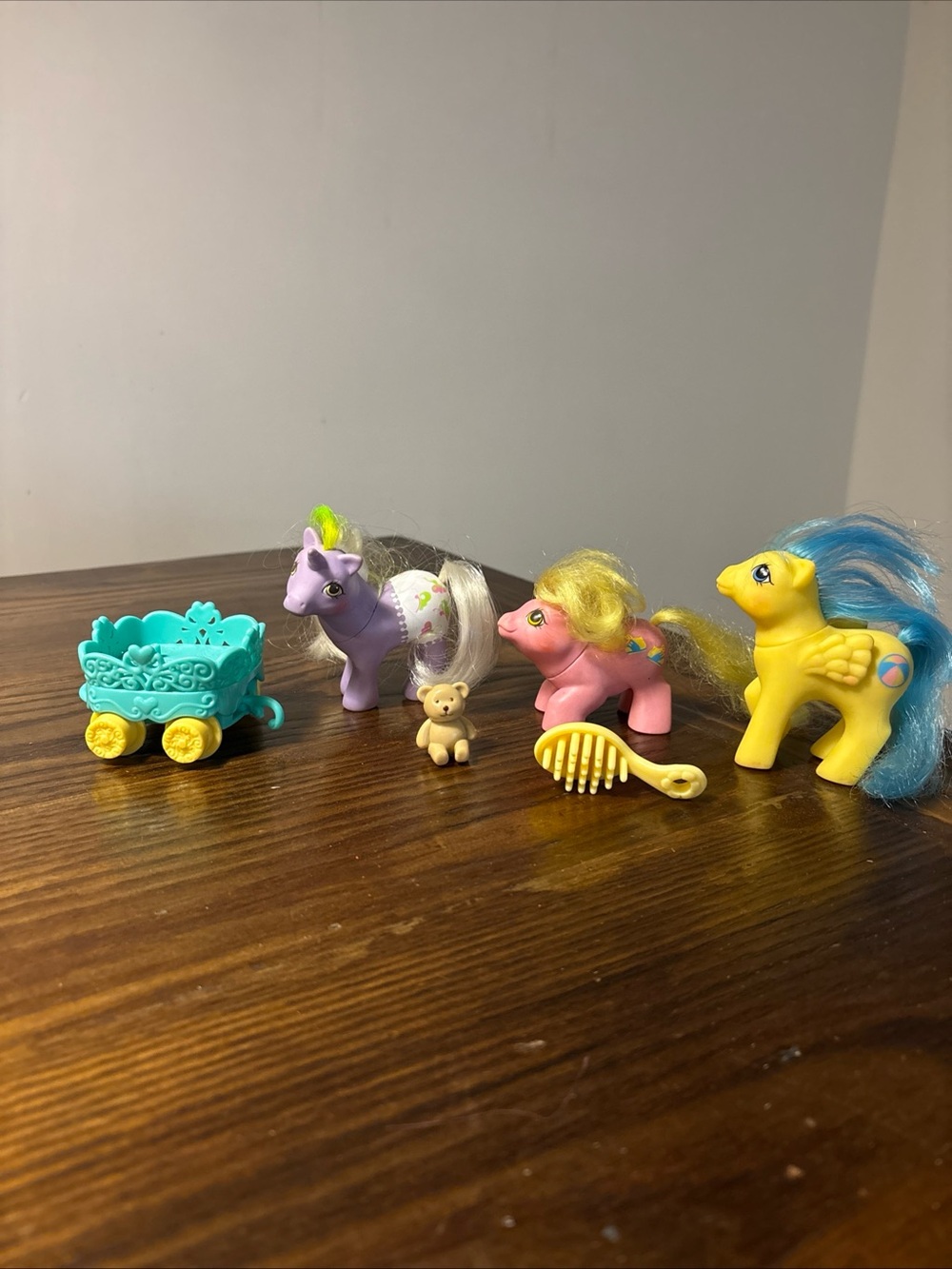 Vintage G1 My Little Pony Baby Bouncy Tappy Glider Lot 1987 Hasbro Accessories